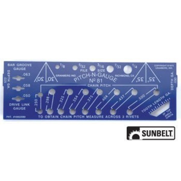 Sunbelt Pitch-N-Gauge 8.5" x5.5" x0.1" A-B1SB4248